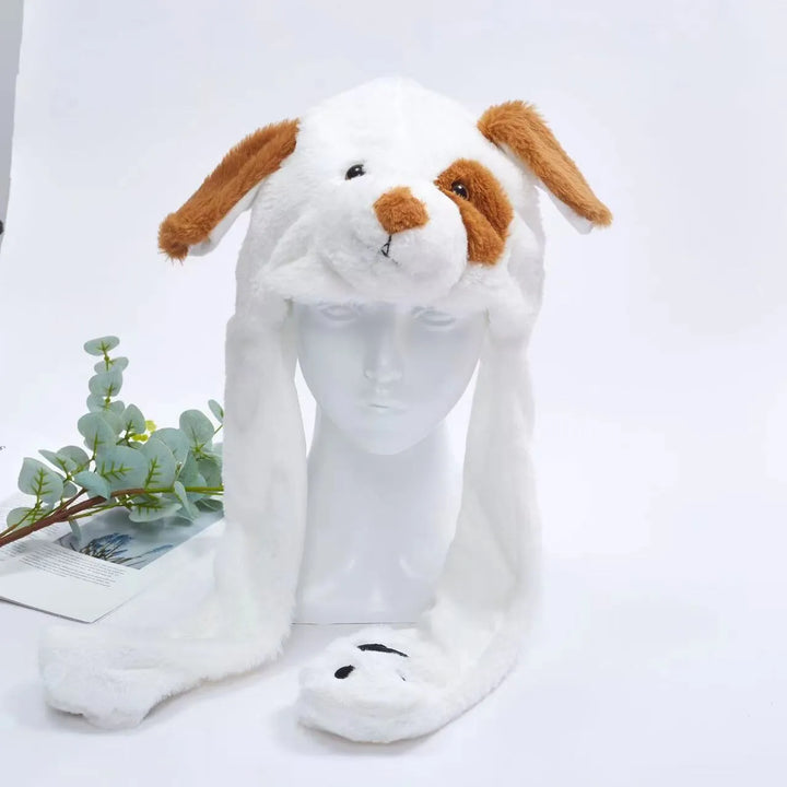 Interactive Unicorn Hat with moving ears. Cute plush character, perfect novelty gift for all.