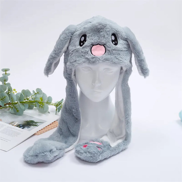 Interactive Moving Ears Hat, cute unicorn design. Whimsical plush party hat & novelty gift.