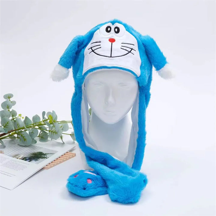 Unisex Moving Ears Hat, interactive animal design. Fun accessory, great for kids & gifts.