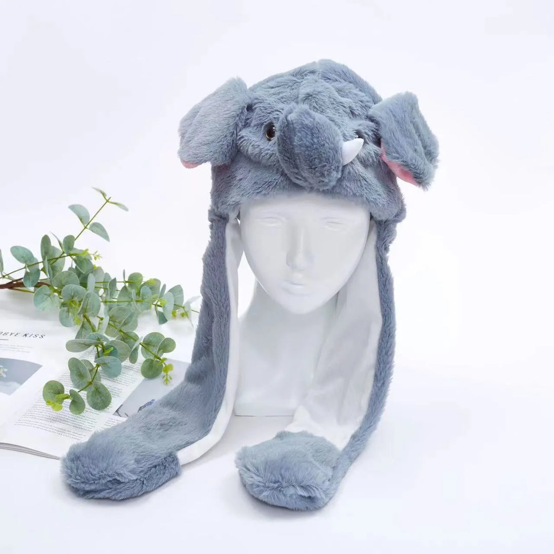 Playful Character Moving Ears Hat, interactive. Fun for cosplay, parties, and unique gifts.