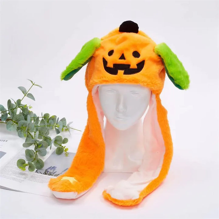 Bear Moving Ears Hat, interactive plush fun. Playful accessory for kids' parties & cosplay.