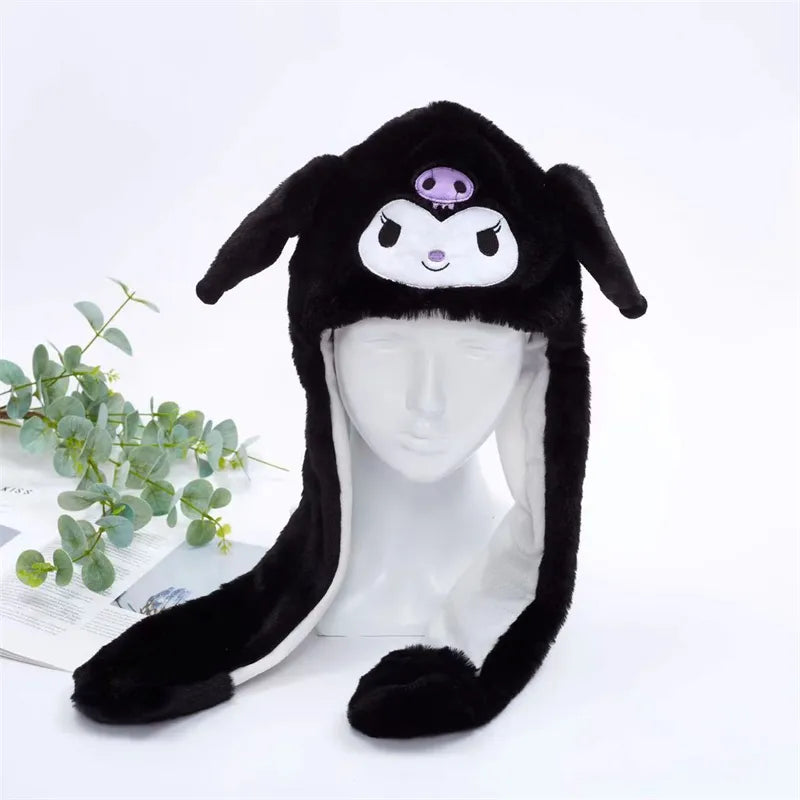 Whimsical Moving Ears Hat, cute interactive design. Perfect cosplay accessory & party hat.