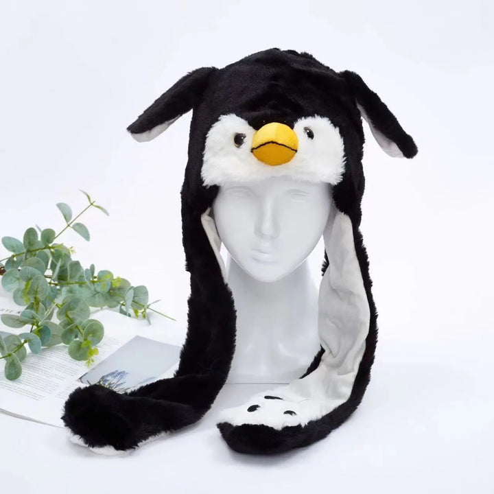 Fun Moving Ears Hat, novelty gift for kids. Interactive character for play.