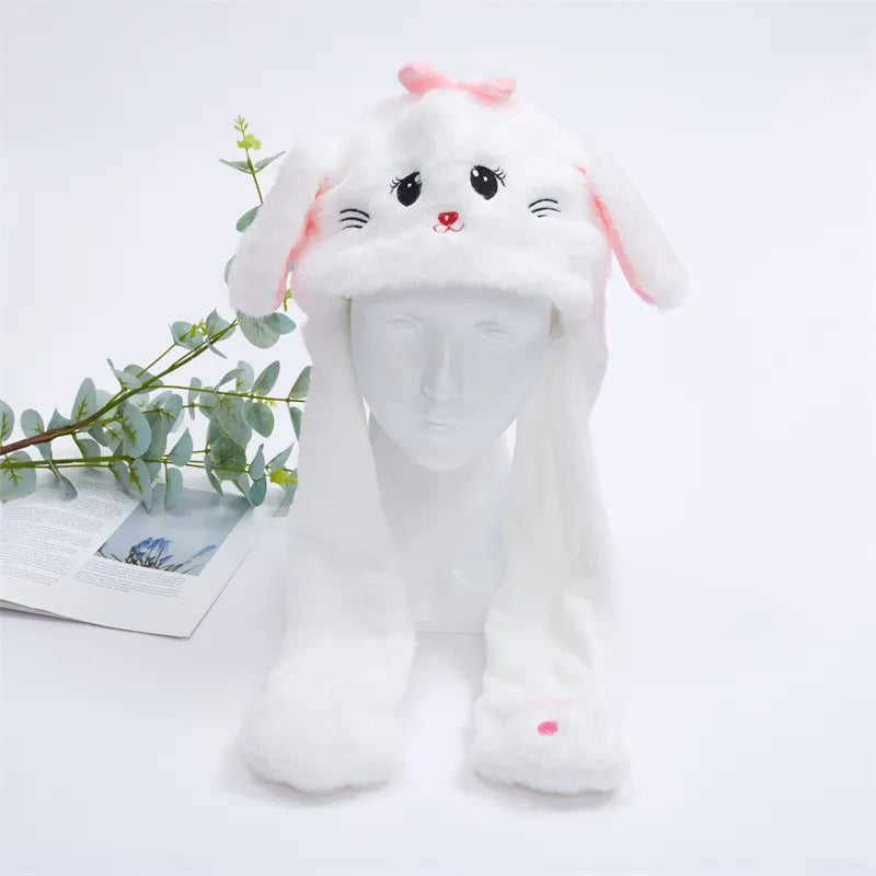 Unicorn Moving Ears Hat, interactive & cute. Plush character hat, great for parties & gifts.