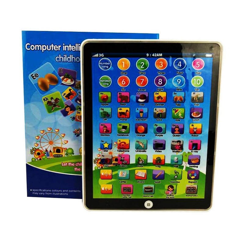 Kids' 7.5-inch interactive learning tablet, an educational toy for toddlers to explore sounds, colors & early concepts.