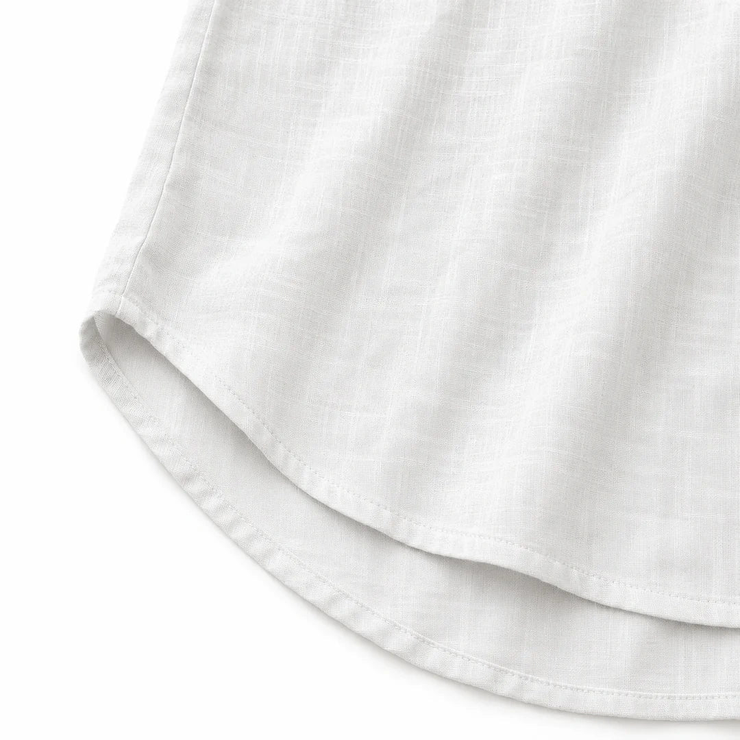 Versatile women's solid tank, sleeveless with V-neck & button-up front, relaxed fit.