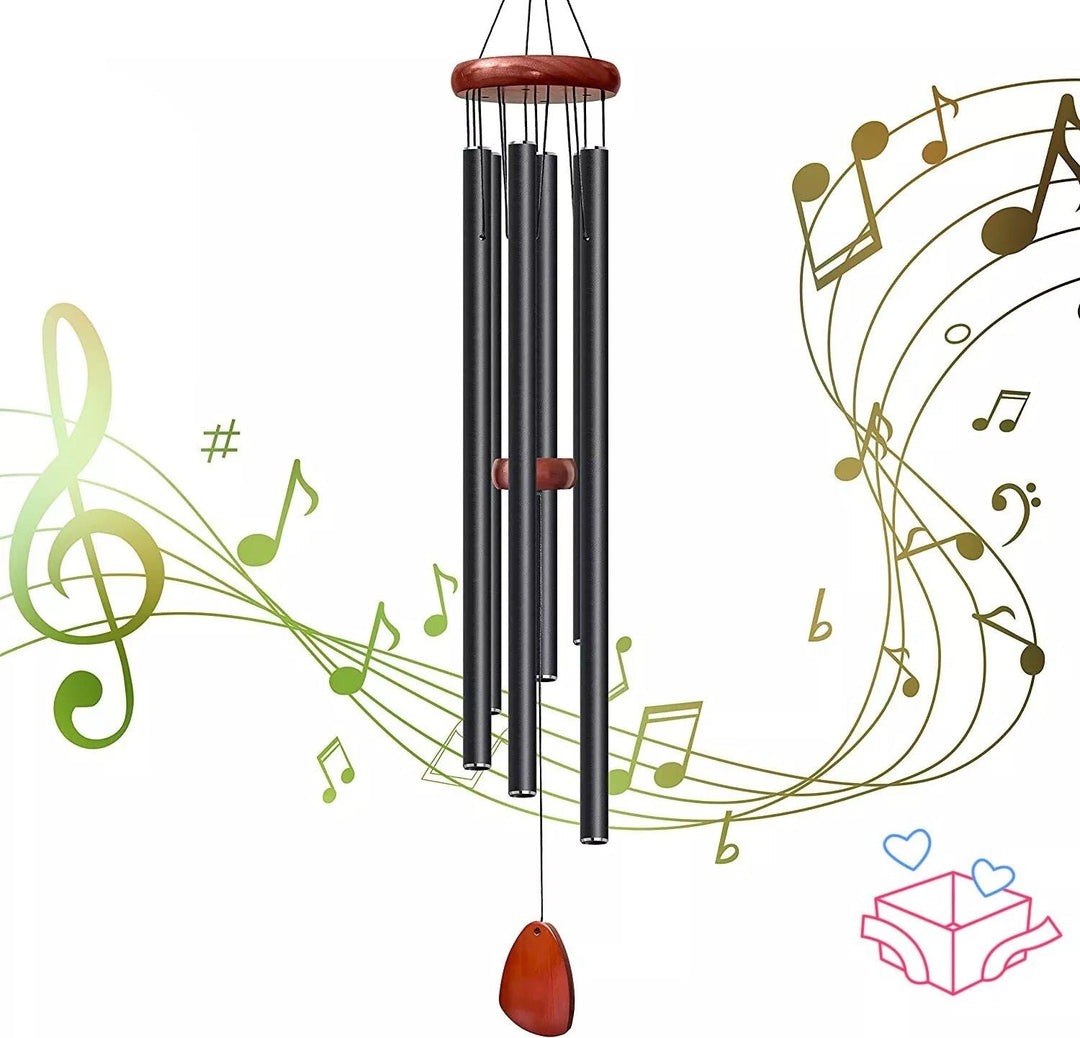 Premium deep tone aluminum wind chimes for garden & home, offering soothing sounds & elegant decor.
