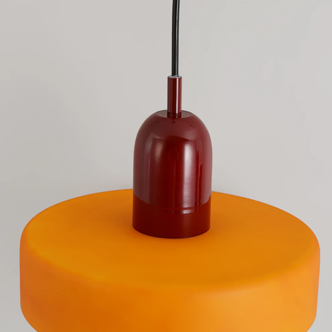Elegant modern LED lamp, glass design for upscale home decor.