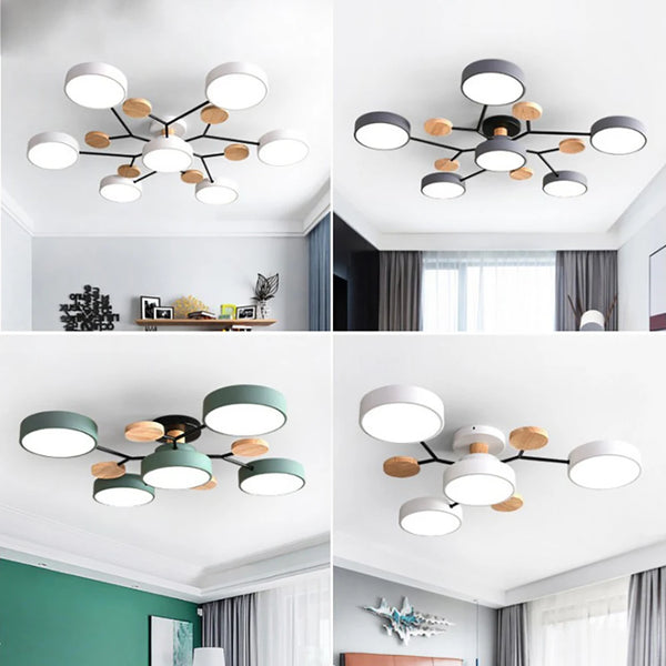 Sleek, modern slim LED ceiling lamp with adjustable color. Wrought iron designer fixture, perfect for elegant home or office.