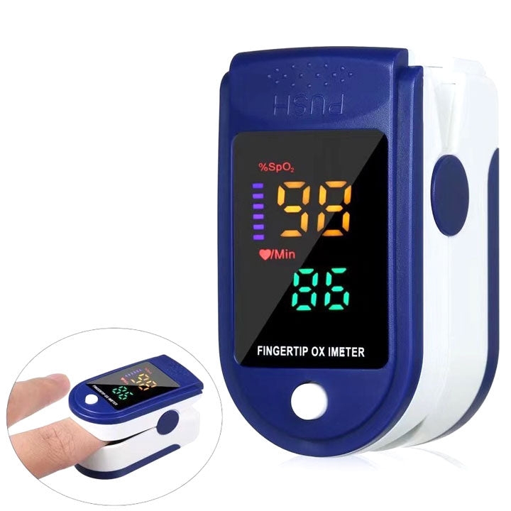 Compact digital health monitor, ideal for on-the-go SpO2 & pulse rate checks.