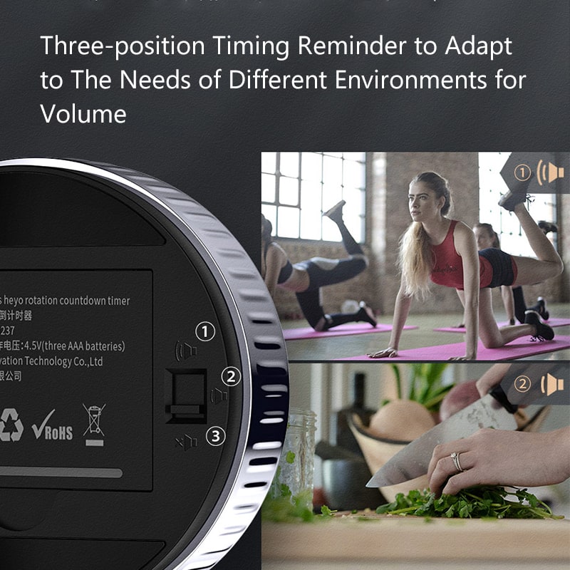 Precise digital cooking timer with rotating bezel. Perfect magnetic kitchen gadget for baking & meal prep.