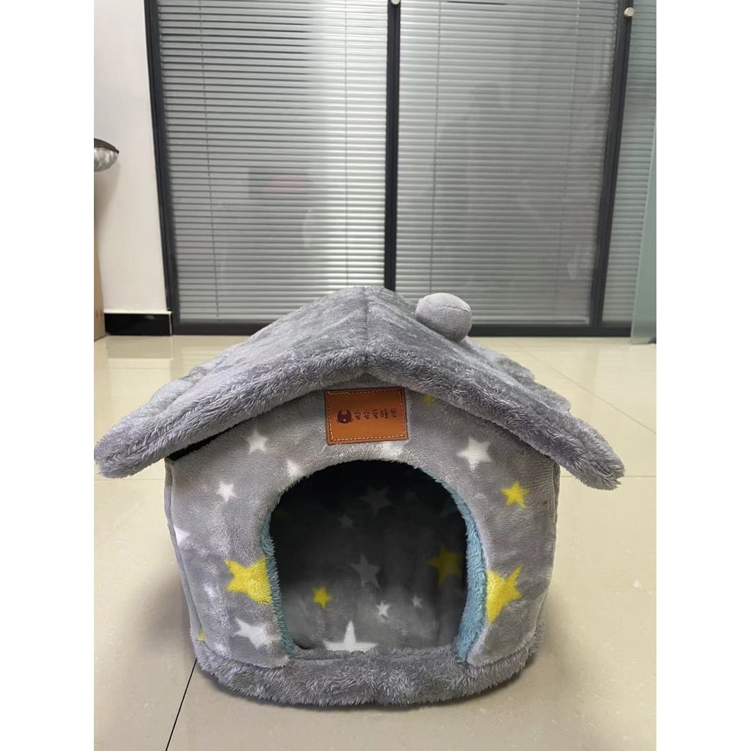 Soft indoor dog bed, a plush and cozy pet retreat for warmth and relaxation.
