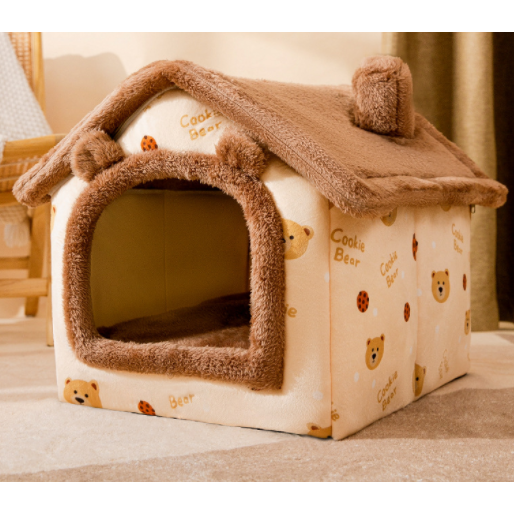 Luxury dog cave bed, comfortable and washable, a cozy pet retreat for any animal.