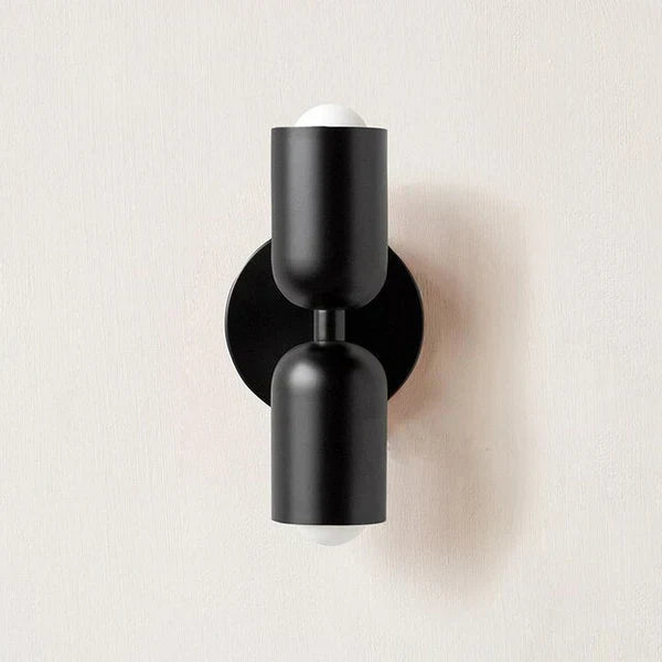 Energy-efficient DualGlow LED wall sconce, resin & metal, perfect for modern accent lighting.