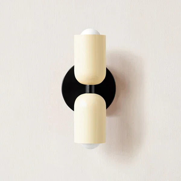 Modern double LED wall lamp, DualGlow, for versatile home lighting & stylish interior decor.
