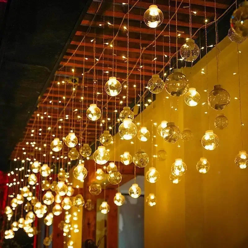 Durable waterproof LED string lights, ideal for all-weather outdoor patio & garden decor. Reliable lighting.