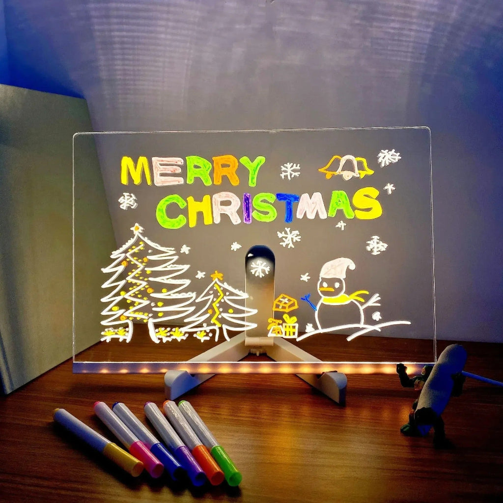 Kids' Creative Drawing Light Board, an educational illuminated doodle pad for screen-free art activities & fun.