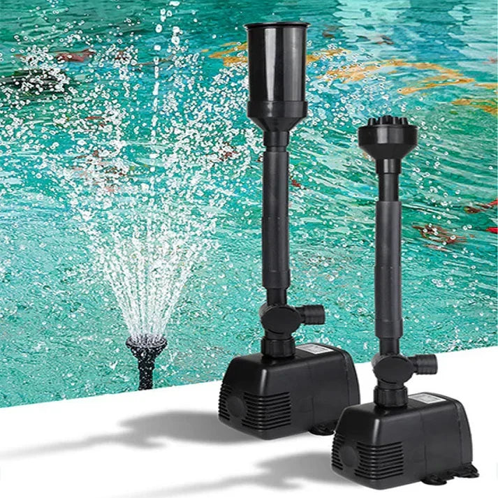 Durable fountain pump for outdoor water displays. Features adjustable flow & weather-resistant design for garden ponds.