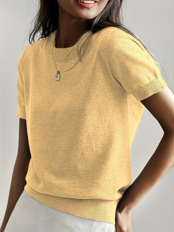 Everyday essential women's short-sleeve t-shirt, offering comfort and style in a versatile relaxed fit.
