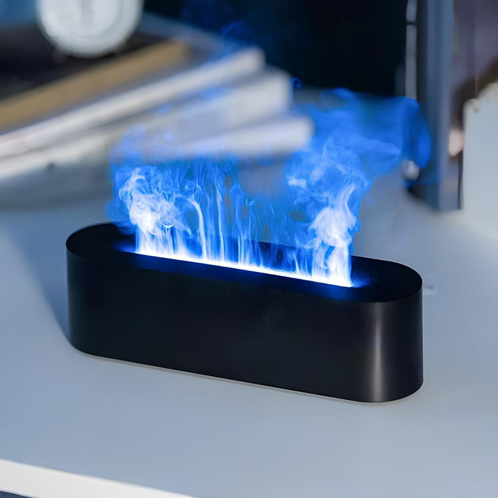 LED Aromatherapy Diffuser featuring a realistic flame effect for ultimate relaxation and better air.