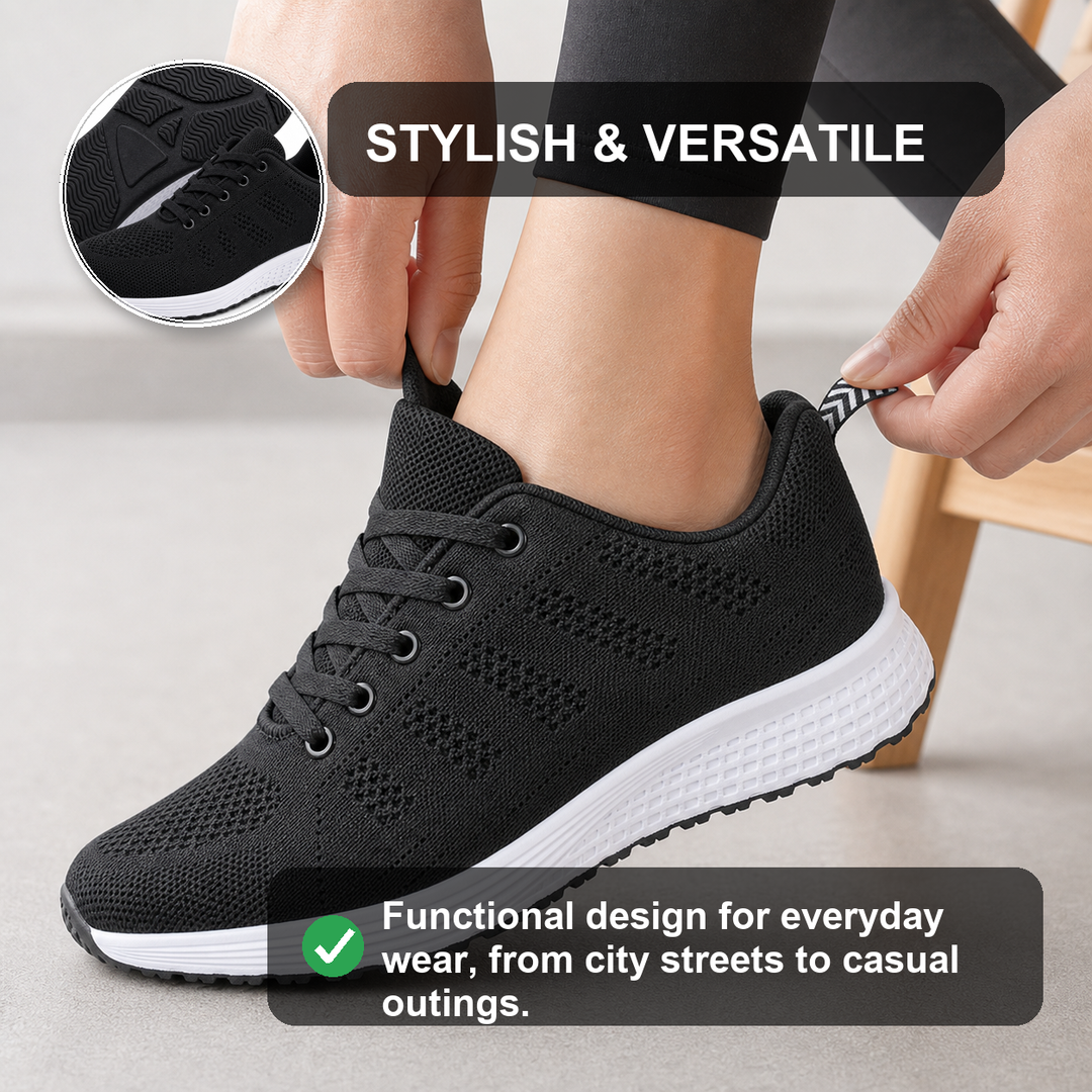 Anti-slip zero drop women's walking shoes, ultimate comfort.