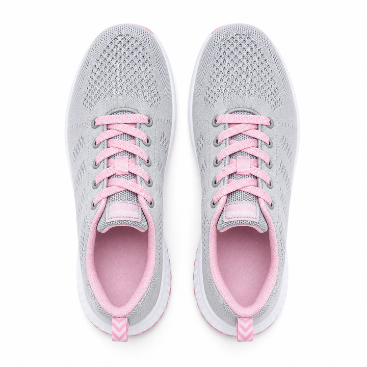Durable women's comfort walking shoes with zero drop and anti-slip sole.