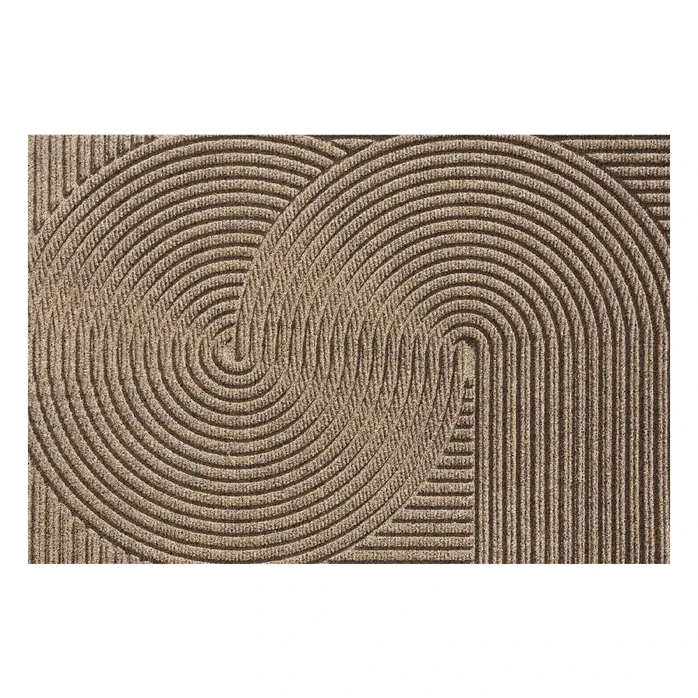 Sustainable eco-friendly indoor doormat. Non-slip floor mat for a clean, green entryway. Modern home decor.