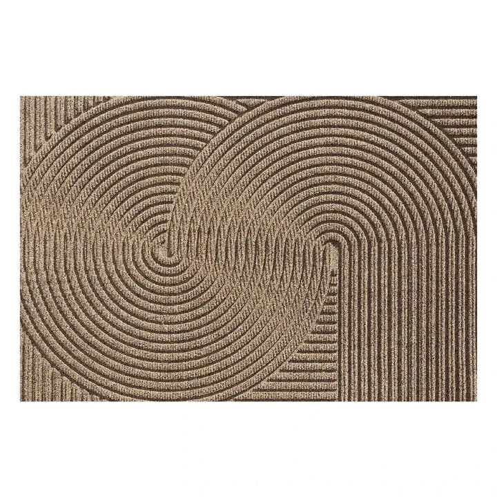 Sustainable eco-friendly indoor doormat. Non-slip floor mat for a clean, green entryway. Modern home decor.