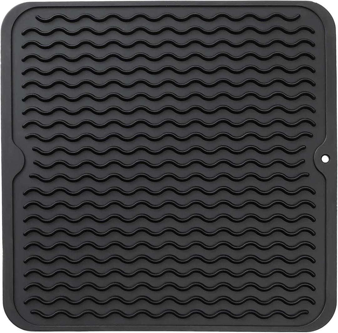 Versatile eco silicone mat for drying bottles, baby items, or delicate glassware.