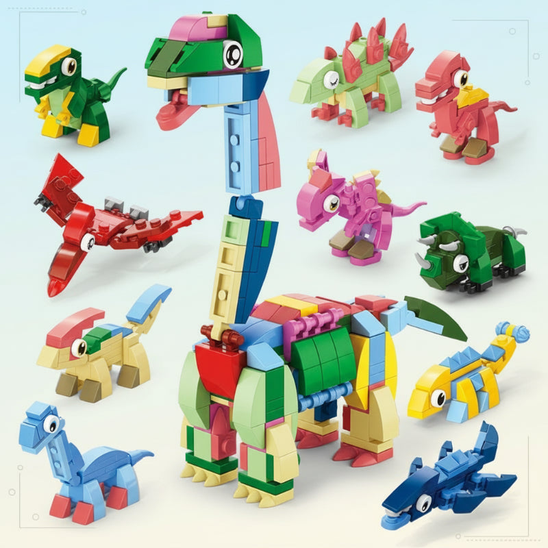 Unisex educational building blocks set for creative play & focus development.