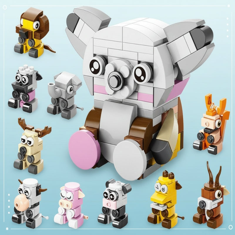 STEM building blocks set, promoting focus & creativity for kids and adults.