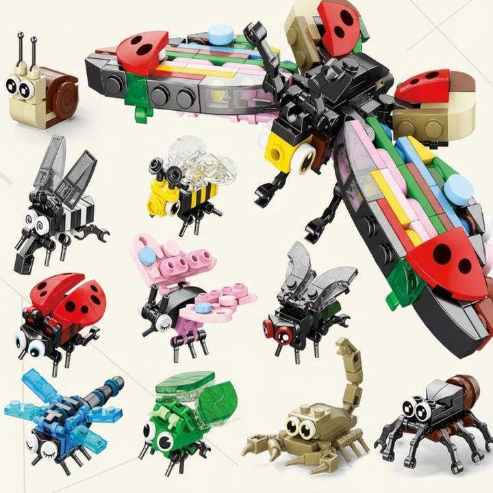 Colorful construction set: educational building blocks for creative play & fine motor skills.