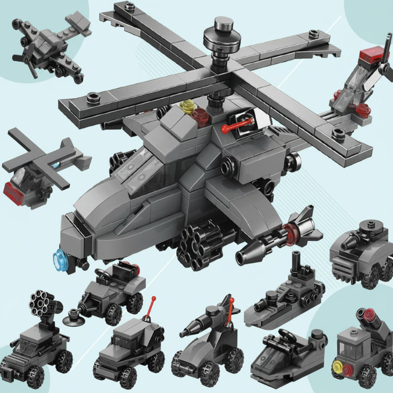 Close-up of interlocking educational building blocks, stimulating focus & creativity.