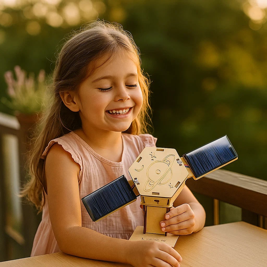 Hands-on STEM building toy kit for kids, promoting science & educational construction play.