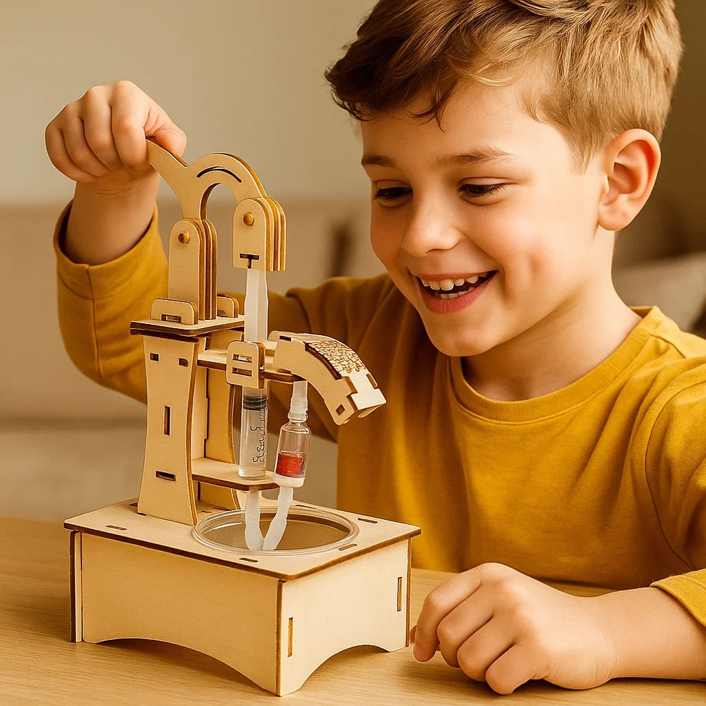 Children's learning construction set, a creative STEM toy for science & engineering exploration.