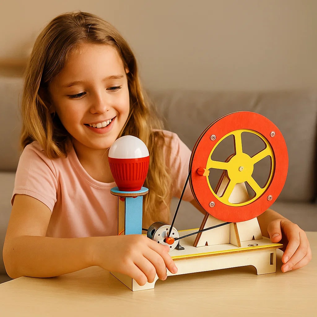 Interactive STEM toy: Kids' construction kit for hands-on learning, engineering, & creativity.
