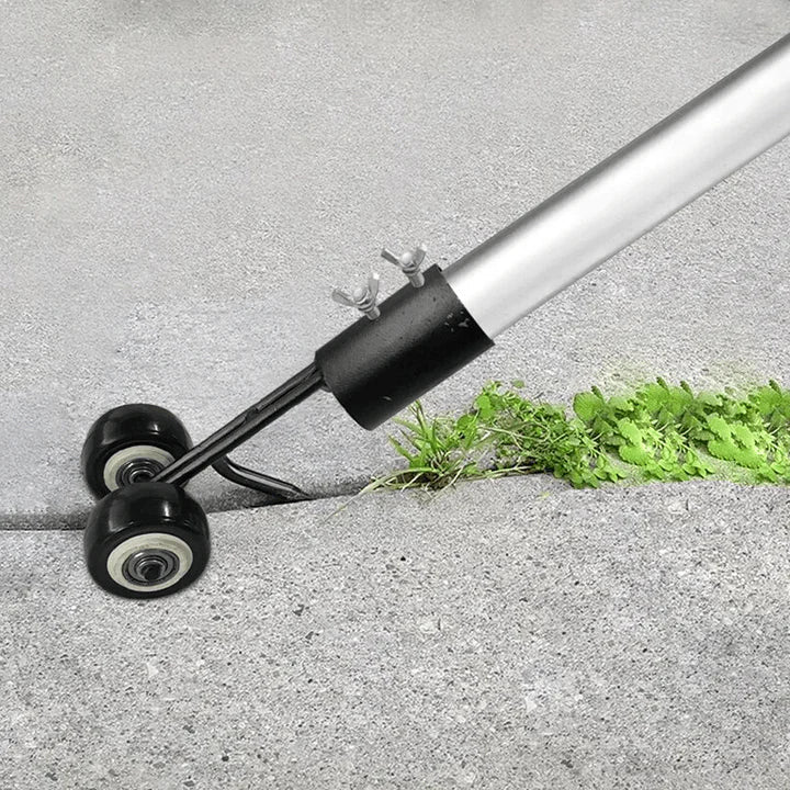 Ergonomic garden hand weeder tool for effortless removal of weeds in lawns and gardens.