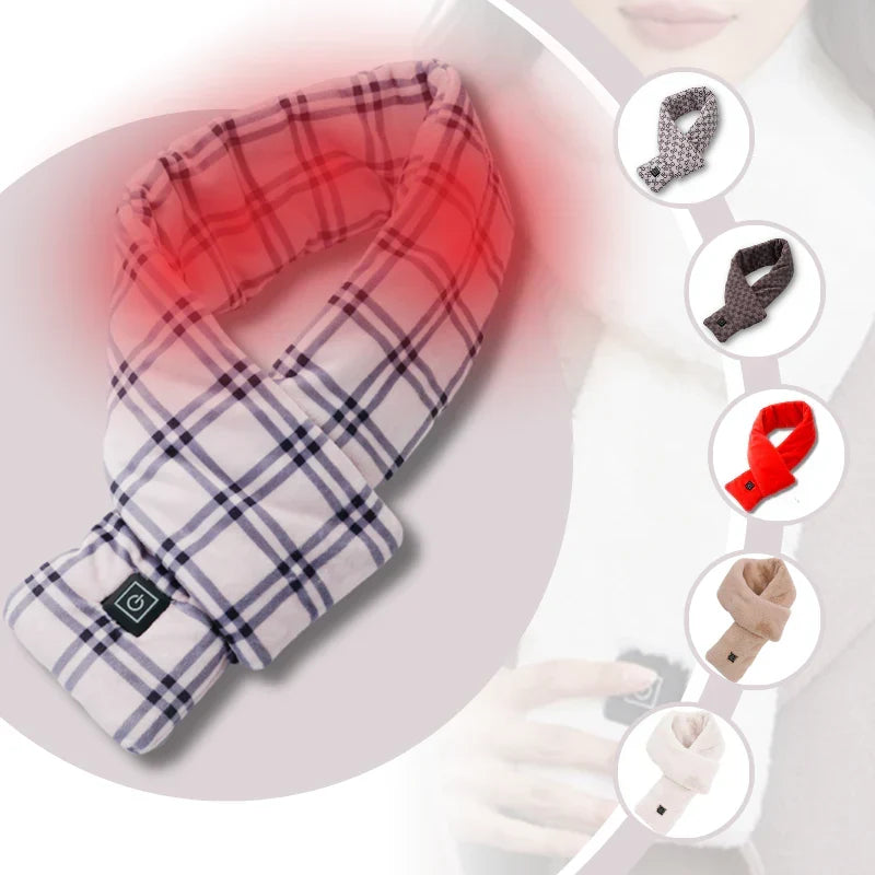 Unisex electric heated scarf, providing essential winter warmth for cold weather.