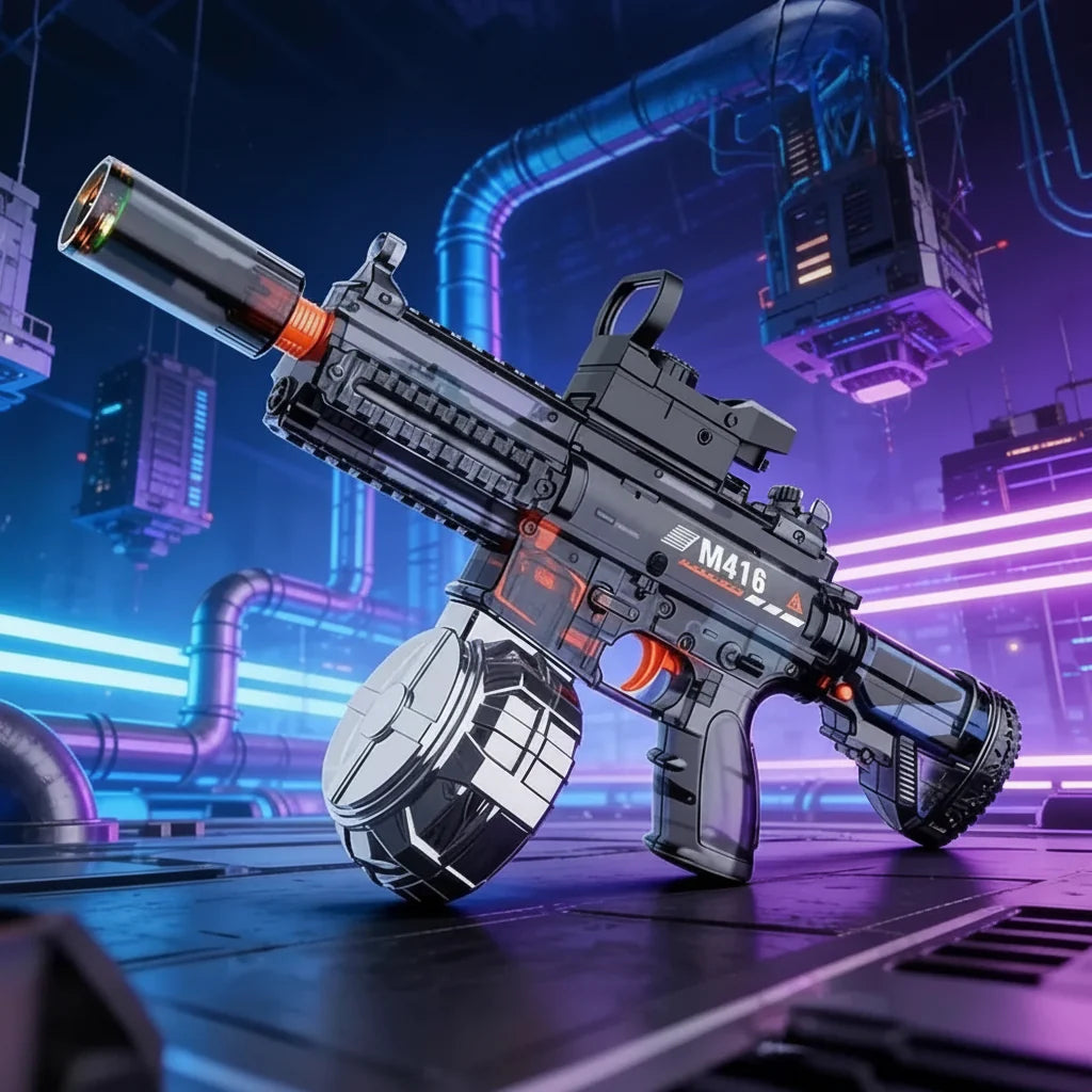 Unisex kids electric water gun, perfect for outdoor summer fun and thrilling water fights.