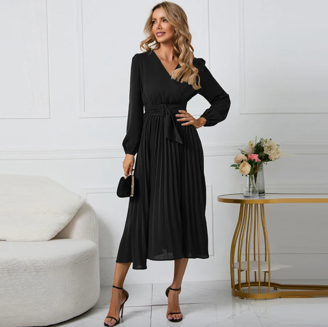 Tailored women's blazer dress, a sophisticated and elegant fashion choice for work or formal events.