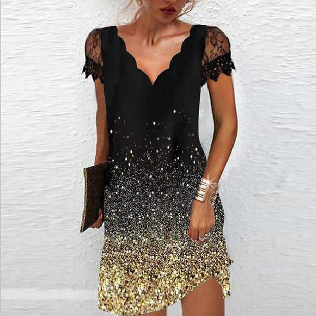 Elegant women's midi dress with exquisite details, perfect for formal events & parties.