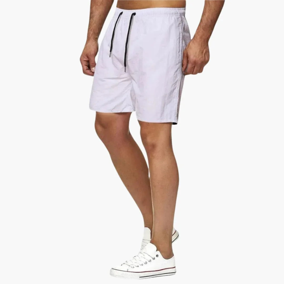 Men's quick-dry drawstring swimming shorts for beach, pool, and general summer activewear.