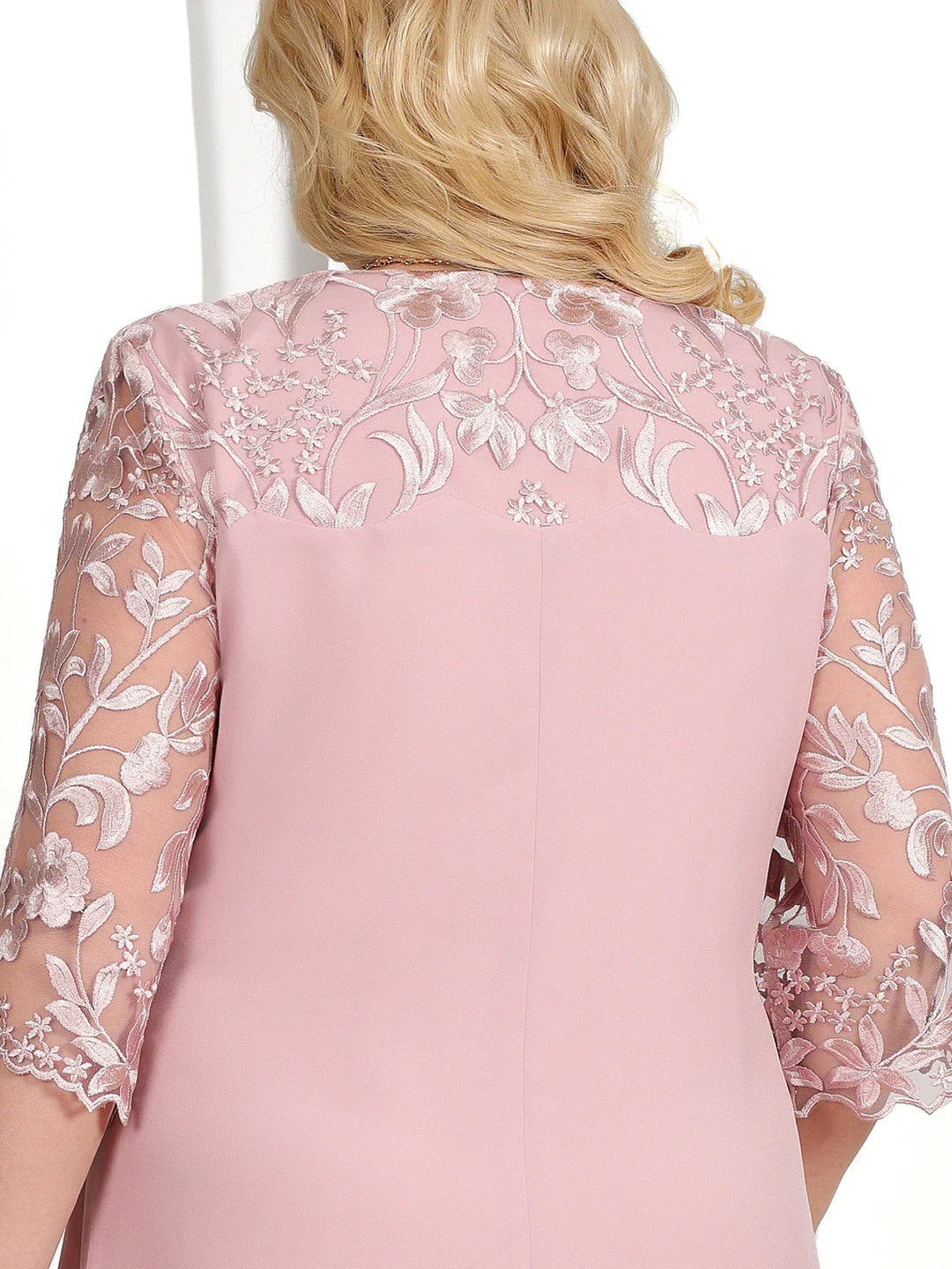 Women's elegant embroidered plus-size dress, perfect formal wear for banquets & parties.