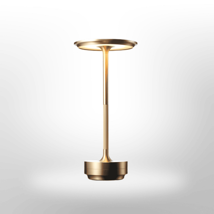 Modern cordless LED desk lamp with adjustable light, ideal for office or study area.