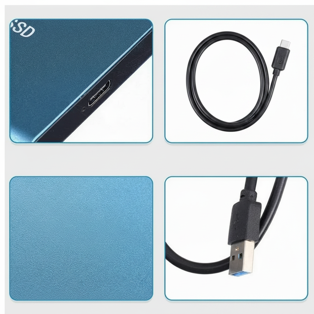 Essential mobile storage device: a high-performance external SSD for quick access to your digital files.