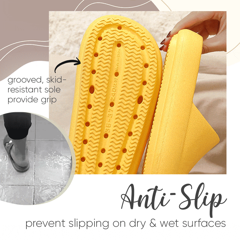 Indoor cloud homewear slippers, offering cozy comfort and soothing pain relief.