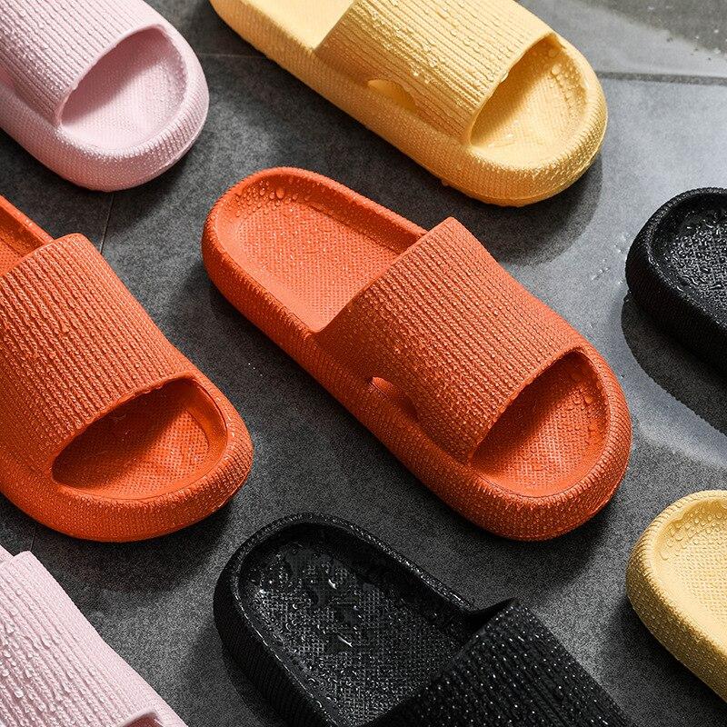"Cloud" comfort slippers, unisex design for cozy homewear & therapeutic pain relief.