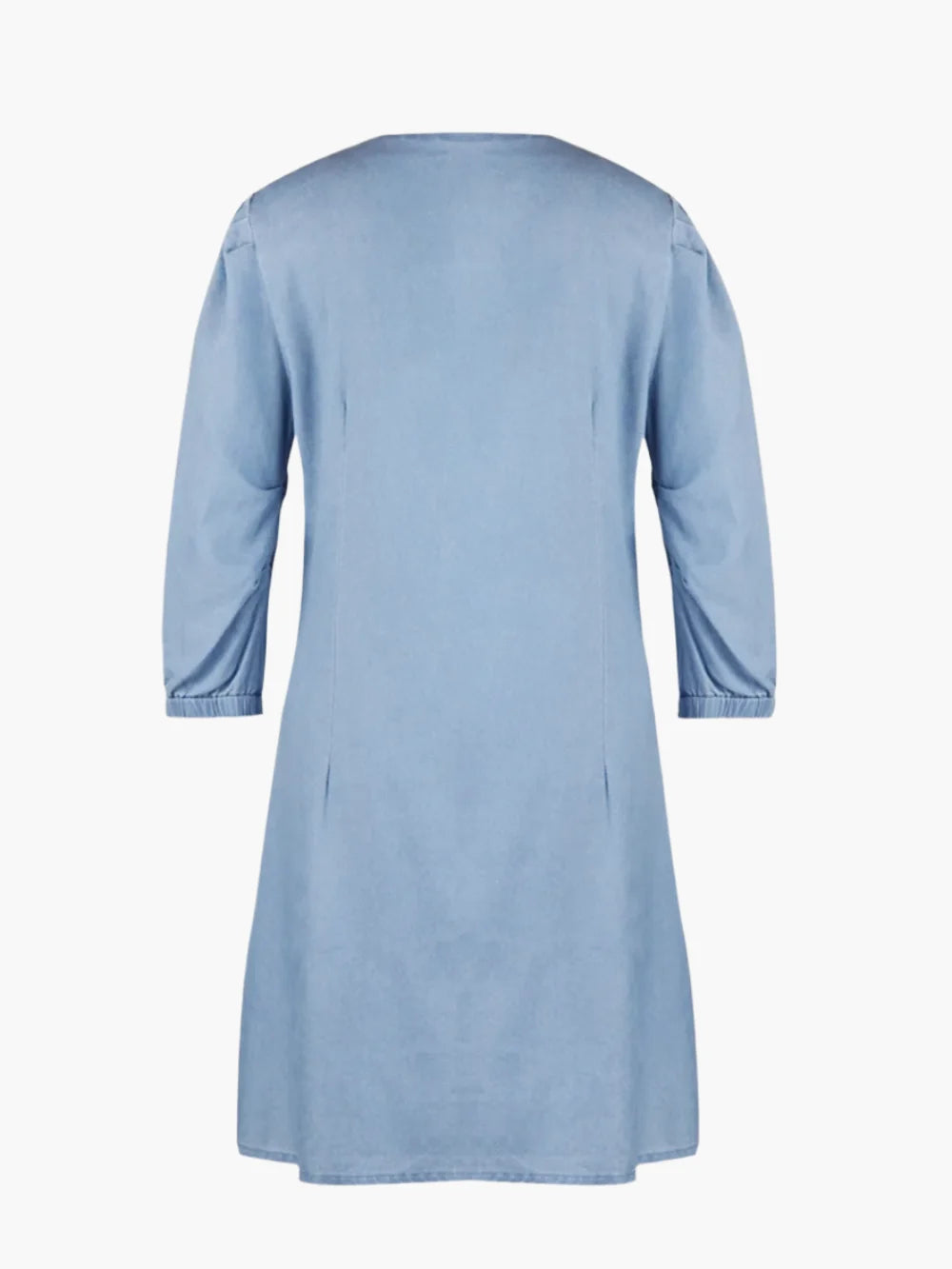 Stylish V-neck casual dress with half sleeves, ideal for summer parties & day outings.