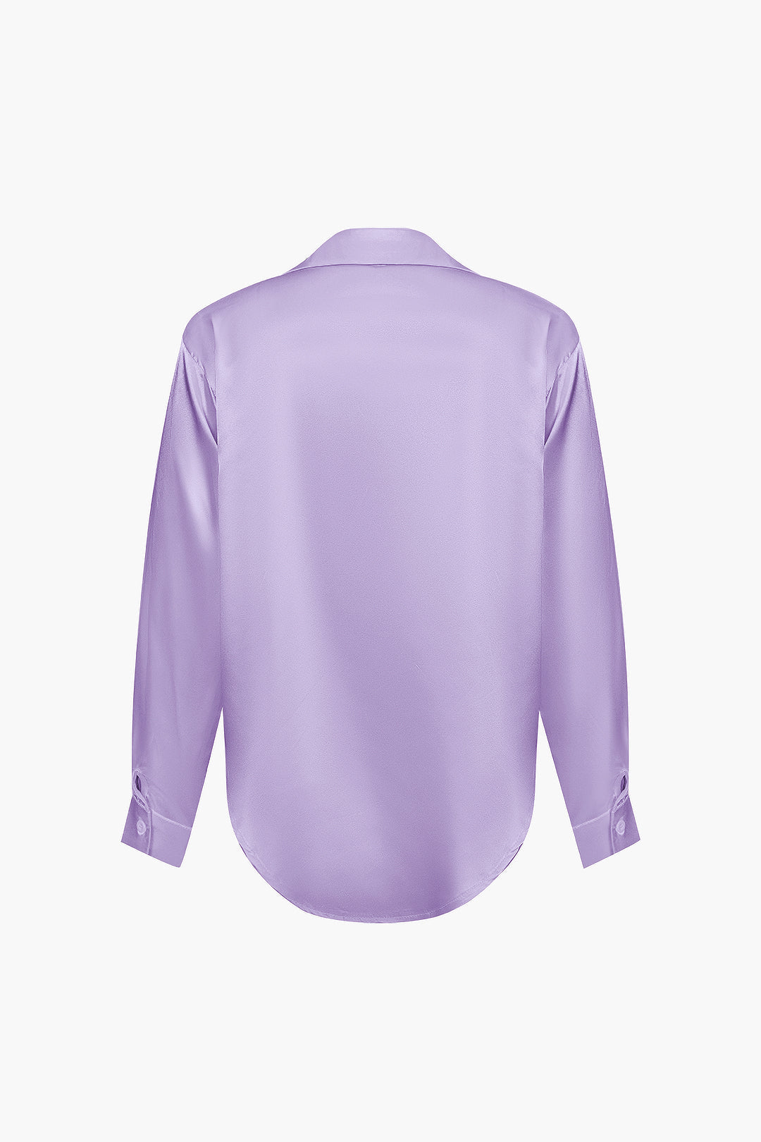 Formal women's long-sleeve button-down shirt, an elegant office essential.
