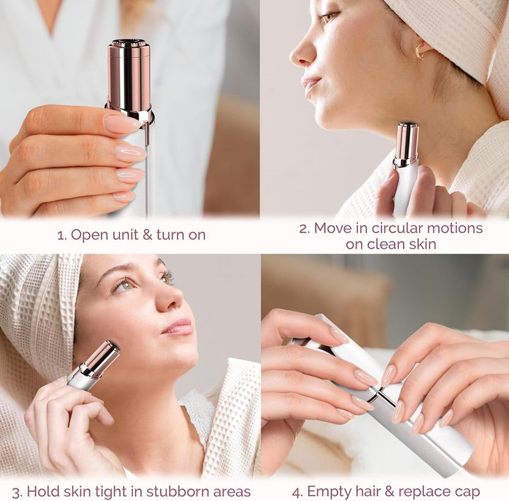 Daily facial hair remover for women, keeping your face smooth & free from unwanted peach fuzz.